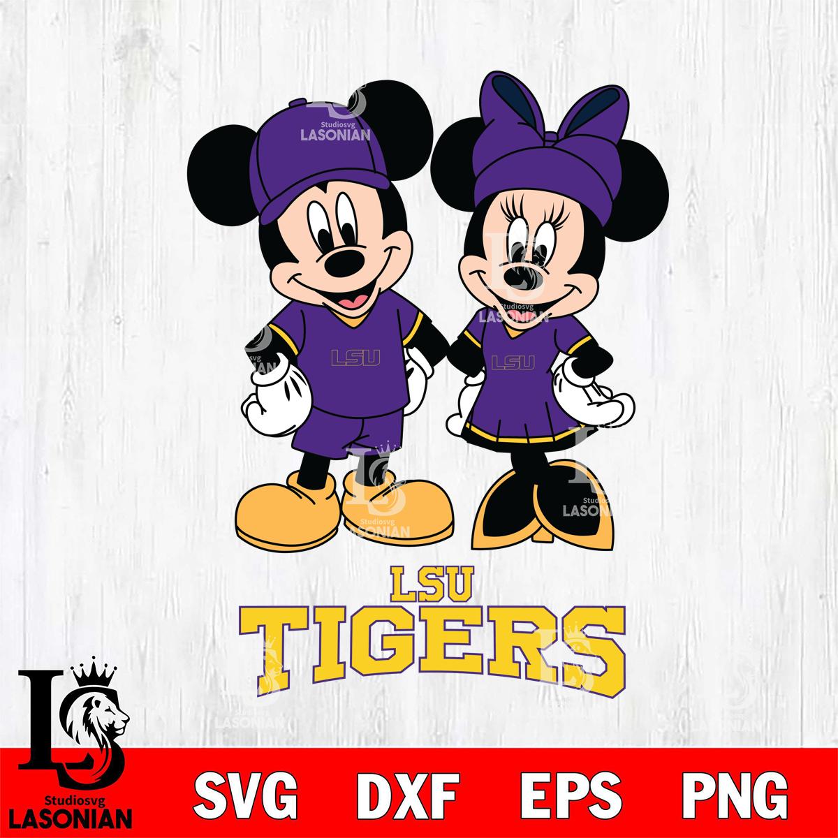 LSU Tigers Mickey Minnie Rugby – lasoniansvg