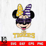 LSU Tigers Minnie Mouse Love 2, Svg Eps Dxf Png File, Digital Download
