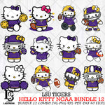 LSU Tigers NCAA Bundle 12 Svg Eps Dxf Png File, NCAA svg, Digital Download, Instant Download