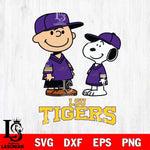 LSU Tigers Peanuts Snoopy Football SVG DXF EPS PNG FILE,Snoopy File Cut, NCAA Digital Download,Instant Download,Christmas Silhouette