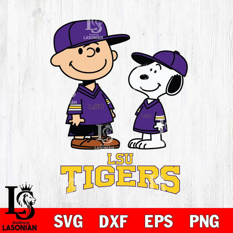 LSU Tigers Peanuts Snoopy Football SVG DXF EPS PNG FILE,Snoopy File Cut, NCAA Digital Download,Instant Download,Christmas Silhouette