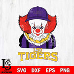 LSU Tigers Pennywise Horror Sport 10 Svg Eps Dxf Png File, Digital Download