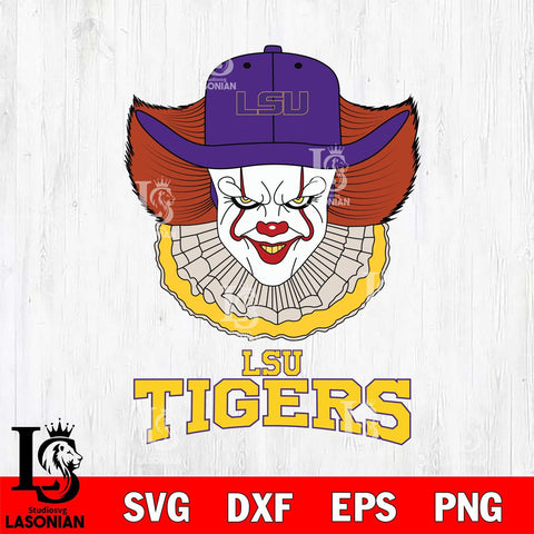 LSU Tigers Pennywise Horror Sport 12 Svg Eps Dxf Png File, Digital Download