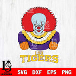 LSU Tigers Pennywise Horror Sport 3 Svg Eps Dxf Png File, Digital Download