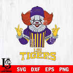 LSU Tigers Pennywise Horror Sport 8 Svg Eps Dxf Png File, Digital Download