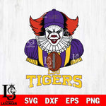 LSU Tigers Pennywise Horror Sport 9 Svg Eps Dxf Png File, Digital Download