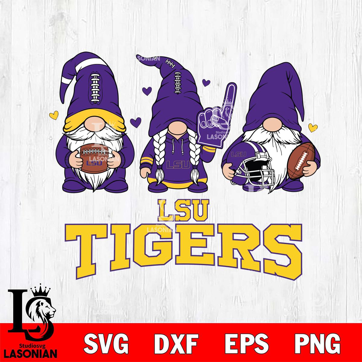 LSU Tigers Rugby Gnome – lasoniansvg