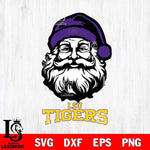 LSU Tigers Santa Claus Christmas Svg dxf eps png pdf file,NCAA svg,Digital Download,Cricut file