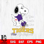 LSU Tigers Snoopy If you dont like kiss SVG DXF EPS PNG FILE,Snoopy File Cut, NCAA Digital Download,Instant Download,Christmas Silhouette