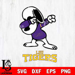LSU Tigers Snoopy Sport 3 Svg Eps Dxf Png File, Digital Download
