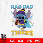LSU Tigers Stitch Rad Dad SVG DXF EPS PNG FILE, NCAA File Cut,Digital Download,Instant Download
