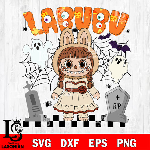 Labubu Anabelle Halloween SVG DXF EPS PNG FILE, Halloween File Cut, Digital Download,Instant Download, Silhouette, Cricut