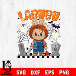 Labubu Chucky Halloween SVG DXF EPS PNG FILE, Halloween File Cut, Digital Download,Instant Download, Silhouette, Cricut