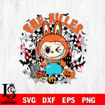 Labubu Chucky Halloween The Killer SVG DXF EPS PNG FILE, Halloween File Cut, Digital Download,Instant Download, Silhouette, Cricut