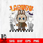 Labubu Jason Voorhees Halloween SVG DXF EPS PNG FILE, Halloween File Cut, Digital Download,Instant Download, Silhouette, Cricut