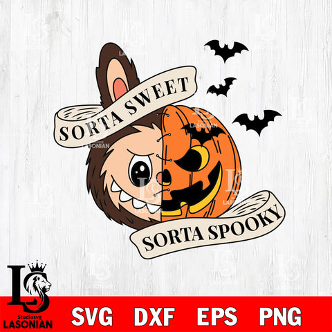 Labubu Pumpkin Halloween SVG DXF EPS PNG FILE, Halloween File Cut, Digital Download,Instant Download, Silhouette, Cricut