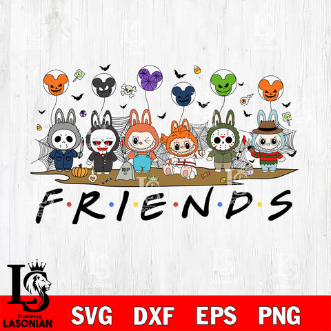 Labubu friends SVG DXF EPS PNG FILE,Halloween File Cut, NCAA Digital Download,Instant Download,Christmas Silhouette