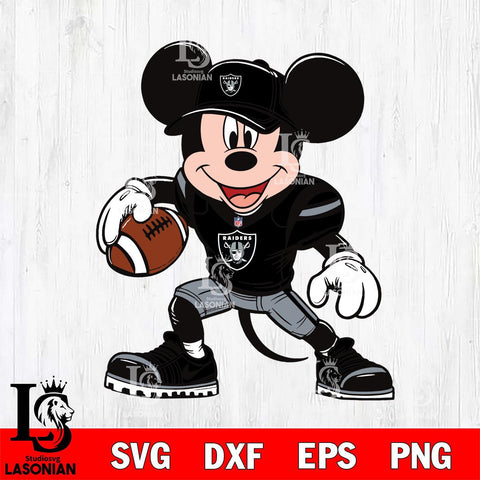 Las Vegas Raiders Mickey Mouse Svg Eps Dxf Png File, Digital Download, Instant Download