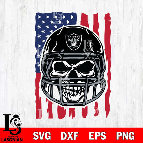 Las Vegas Raiders American Skull Helmet Svg Eps Dxf Png File, Digital Download, Instant Download