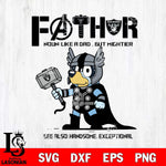 Las Vegas Raiders BLUEY FATHOR Svg Eps Dxf Png File, Digital Download, Instant Download