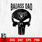 Las Vegas Raiders Badass Dad Svg Eps Dxf Png File, Digital Download, Instant Download