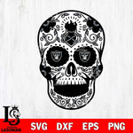 Las Vegas Raiders Badass Mexico Skull SVG