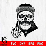 Las Vegas Raiders Badass Skull PNG SVG