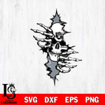 Las Vegas Raiders Badass Skull SVG