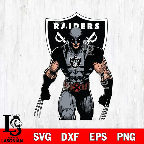 Las Vegas Raiders Badass Wolverine Svg Eps Dxf Png File, Digital Download, Instant Download