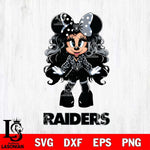 Las Vegas Raiders Beauty Minnie Mouse Svg Eps Dxf Png File, Digital Download, Instant Download