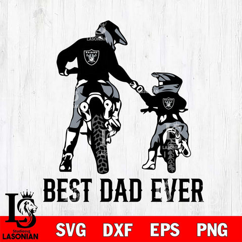 Las Vegas Raiders Best Dad Ever Svg Eps Dxf Png File, Digital Download, Instant Download