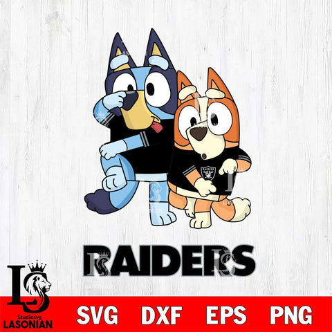 Las Vegas Raiders Bluey Chilli Dance Mode Svg Eps Dxf Png File, Digital Download, Instant Download