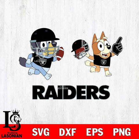 Las Vegas Raiders Bluey Chilli NFL 2 Svg Eps Dxf Png File, Digital Download, Instant Download