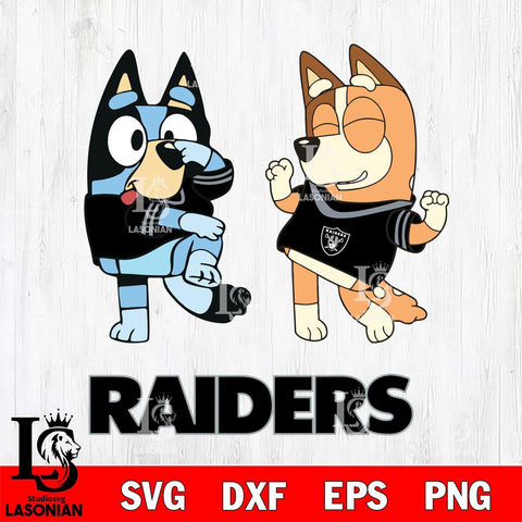 Las Vegas Raiders Bluey Chilli Sport Svg Eps Dxf Png File, Digital Download, Instant Download