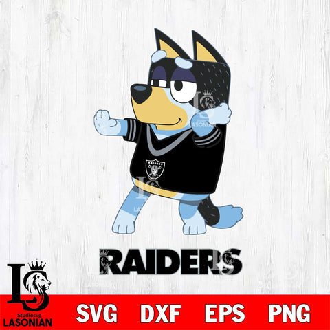 Las Vegas Raiders Bluey Dad Dance Svg Eps Dxf Png File, Digital Download, Instant Download
