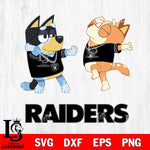 Las Vegas Raiders Bluey Dance Svg Eps Dxf Png File, Digital Download, Instant Download