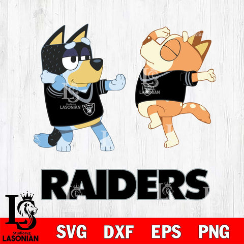 Las Vegas Raiders Bluey Dance Svg Eps Dxf Png File, Digital Download, Instant Download