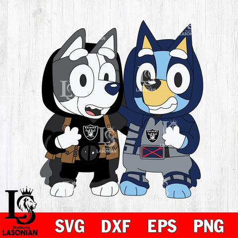 Las Vegas Raiders Bluey Deadpool Wolverine Svg Eps Dxf Png File, Digital Download, Instant Download