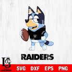 Las Vegas Raiders Bluey Football Sport Svg Eps Dxf Png File, Digital Download ,Instant Download, Cricut File