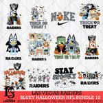 Las Vegas Raiders Bluey Halloween 12 SVG Svg Eps Dxf Png File, Digital Download, Instant Download