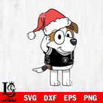 Las Vegas Raiders Bluey Jack Christmas Svg Eps Dxf Png File, Digital Download, Instant Download