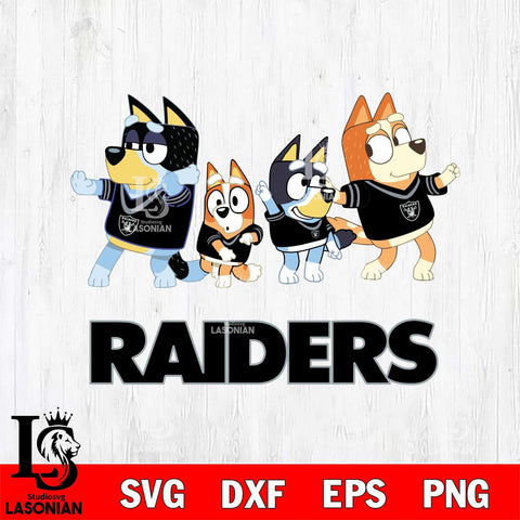 Las Vegas Raiders Bluey Mode Dance Squats Svg Eps Dxf Png File, Digital Download, Instant Download