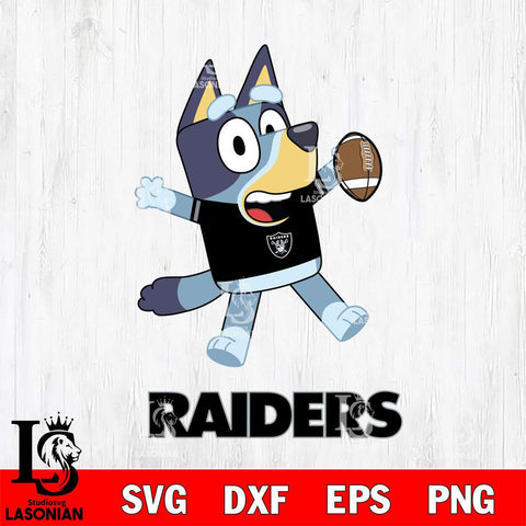 Las Vegas Raiders Bluey Sport Football Cricut Files,Bluey Svg file,Digital Download ,Instant Download