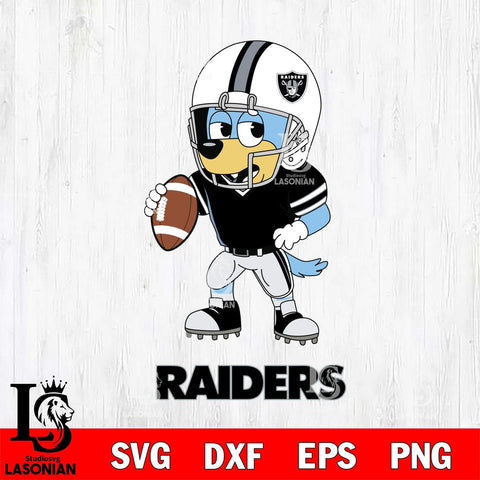 Las Vegas Raiders Bluey rugby Svg Eps Dxf Png File, Digital Download ,Instant Download, Cricut File