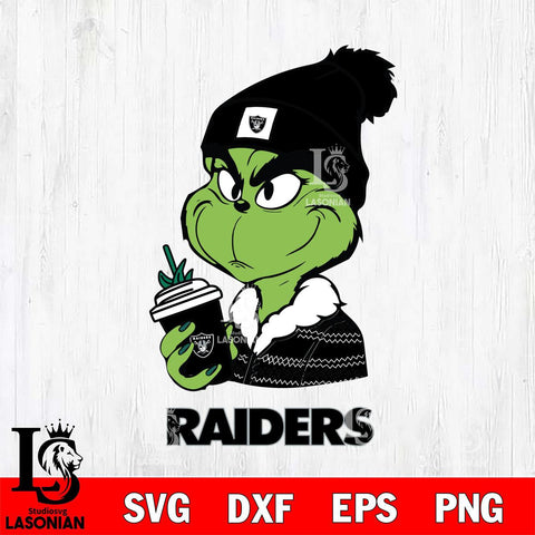 Las Vegas Raiders Boujee Grinch Christmas Svg Eps Dxf Png File,Cricut svg files, Digital Download, Instant Download