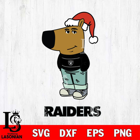 Las Vegas Raiders Chill Guy Christmas Svg Eps Dxf Png File,NFL Svg Files,Christmas svg ,Digital Download ,Instant Download