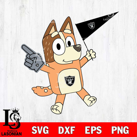 Las Vegas Raiders Chilli Heeler Bluey Flag Svg Eps Dxf Png File,NFL Cut Svg Files,Digital File,Sublimation