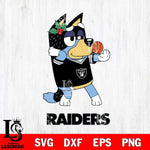 Las Vegas Raiders Christmas Bluey Bandit Heeler Svg Eps Dxf Png File,Cut Svg Files, Digital File, Sublimation