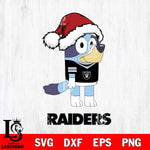 Las Vegas Raiders Christmas Bluey Hat Svg Eps Dxf Png File,Cut Svg Files, Digital File, Sublimation