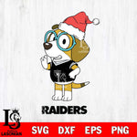 Las Vegas Raiders Christmas Bluey Honey Sport Svg Eps Dxf Png File,Cut Svg Files, Digital File, Sublimation